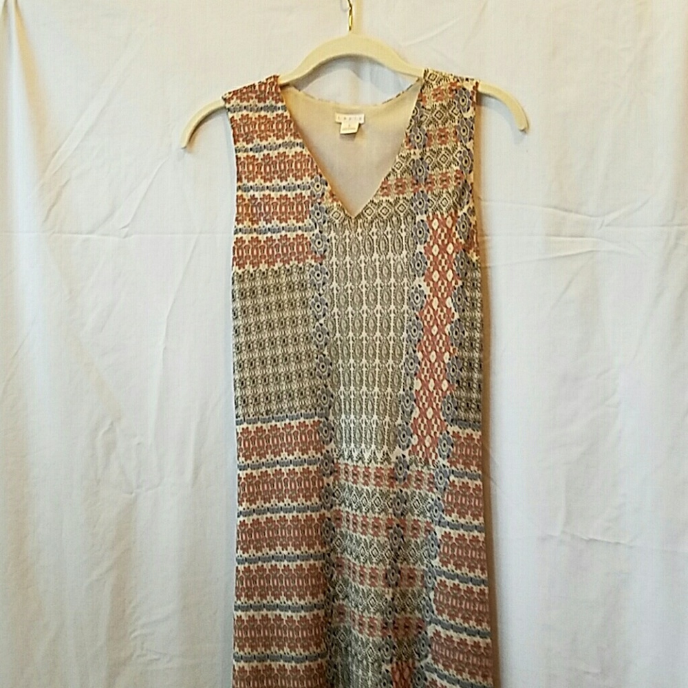 Lapis Anthropologie Sz S Lined Sleeveless Dress